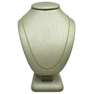 14K Yellow Gold Beaded Chain (18963)